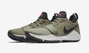 Nike Pg 1 Elements Olive Kicksonfire Com Nike Paul George Black Basketball Shoes Retro Shoes