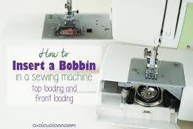 Cleaning out your bobbin area and feed dogs and oiling (if needed) is your maintenance you do in between your big sewing machine services. How To Insert A Bobbin In A Front Loading Or Top Loading Sewing Machine Cucicucicoo