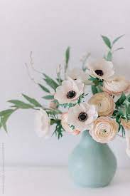 Paper Flowers On A Clean Background By Adrian Cotiga For Stocksy United Paper Flowers Paper Flower Art Paper Flower Centerpieces
