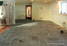 kitchen slate floors dry