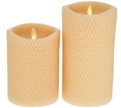 Luminara 5 And 7 Honeycomb Embossed Flameless Candles H210705 Flameless Candles Candles Luminara Candles