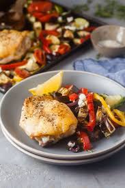 Check out our article on low cholesterol diet for more low cholesterol recipes you can try! Sheet Pan Mediterranean Chicken Thighs Low Carb Whole 30 Gluten Free Healthy Delicious