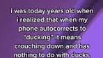 Understanding the Meaning of 'Ducking' and 'Ducked' in Texting