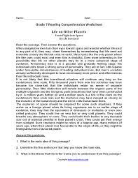 7th grade reading comprehension worksheets k12reader. Life On Other Planets Br Seventh Grade Reading Worksheets Reading Comprehension Worksheets Comprehension Worksheets Reading Comprehension