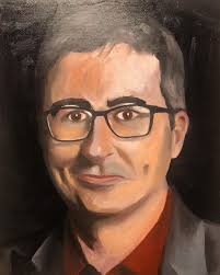 John Oliver Portrait, Me, Oil, 2020 : r/lastweektonight