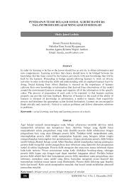 Teori pembelajaran sosial oleh albert bandura. Pdf Penerapan Teori Belajar Sosial Albert Bandura Dalam Proses Belajar Mengajar Di Sekolah