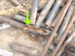 While galvanized steel pipes are no longer used in homes, galvanized pipe was the most commonly used piping material prior the 1960's. What Do Old Cast Iron Drain Pipes Look Like Potential Plumbing Problem Youtube