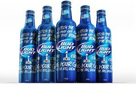 Bud Light Super Bowl Xlix Limited Edition Bottle Aluminum Bottle Beer Packaging Design Bottle