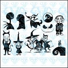 Download Nightmare Before Christmas Bundle Svg Files For Silhouette Files For Cricut Svg Dxf Eps Png Instant Download Supersvg
