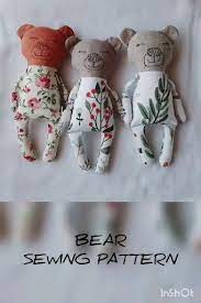 memory bear sewing pattern pdf video bear sewing pattern memory bear pattern hand sewing projects