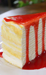 Recette Gateau De Crepes Au Citron Et Son Coulis De Fraises 750g Recette En 2020 Gateau A La Fraise Crepes Au Citron Alimentation