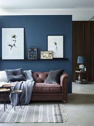 33 cool brown and blue living room designs