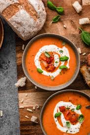 Creamy No Cream Tomato Soup Kalejunkie Recipe Cream Of Tomato Soup Soup Recipes Delicious Soup
