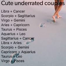 Cute Underrated Couples Libra And Cancer Virgo Pisces Zodiac Signs Couples
