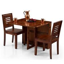 East west furniture oxford 3 piece dining table set with 2 wood seat dining chairs. 2 3 Seater Dining Table Sets Check 8 Amazing Designs Buy Online Urban Ladder