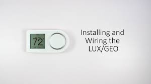 Use the wiring diagrams shown on the back of this installation sheet to find the closest match to your particular heating and/or cooling system. Installing And Wiring The Lux Geo Youtube