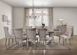 Gray outdoor chairs and patio chrome dining table plus. Gabrian Rustic Gray Dining Table
