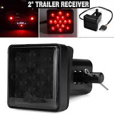 Truck Trailer Hitch Cover With 15led Car Brake Light Fit 2 Receiver Trailer Hitch Cover Receiver Plug 12v With Stop Tail Light Signal Lamp Aliexpress