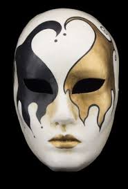 See more of masque on facebook. Masque De Venise Visage Volto Flamme Noire Et Doree En Papier Mache Mask Painting Masks Art Venice Mask