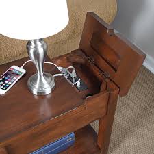 Say goodbye to the wire clutter! Device Charging End Table