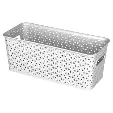 Black And White Polka Dot Storage Bins Y Weave Medium Rectangle Storage Bin Room Essentials Rectangle Storage Room Essentials Storage Bin