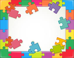 Then i placed magnetic strips on the back of each of the pieces and put it on the fridge. Frame Template With Jigsaw Puzzle Pieces 446230 Vector Art At Vecteezy