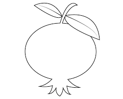 Pomegranate Fruits Coloring Pages Fruit Coloring Pages Coloring Books Coloring Pages For Kids