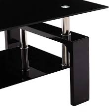 Coffee table, wood and glass coffee table modern coffee table cafe table newrastudio 5 out of 5 stars (15) $ 299.02. Buy Living Room Rectangle Glass Coffee Table Modern Living Room Table With Lower Shelf Black Tempered Glass Top With Black Color Wooden Legs Living Room Furniture Waiting Area Table Online In Uae B085zvnx4t