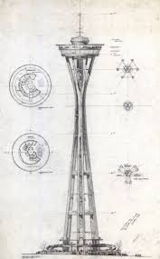 2ac1aecf3cc5d98f846c9dcf6e47e4fa Jpg 736 1 183 Pixels Architecture Drawing Space Needle Architecture