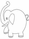Do you know that painting coloring page can help to build motor skills of your kid. Elephant Coloring Pages