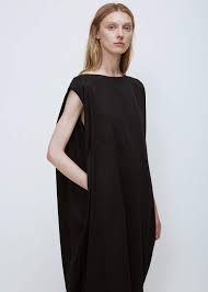 Black Crane Accordion Dress Accordion Dress Sleek Fashion Black Crane Clothing