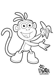 Printable Coloring Page Boots Dora The Explorer Boots Cartoon Coloring Page For Kids Dora Cartoon Coloring Pages Coloring Pages Nick Jr Coloring Pages