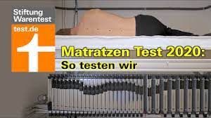 Stiftung warentest hat im april 2020 einen matratzen test durchgeführt. Test Matratzen 2020 So Testen Wir Matratzen Ermitteln Den Matratzen Testsieger Youtube