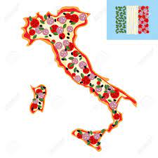 il trikoˈloːre), is the national flag of italy.it is a tricolour featuring three equally sized vertical pales of green, white and red, national colours of italy, with the green at the hoist side, as defined by article 12 of the. Pizza En Forme De Carte De L Italie Ingredients Saucisse Fromage Et Des Tomates Drapeau Italien Pays De Tomates Et Les Pates Clip Art Libres De Droits Vecteurs Et Illustration Image 43128329