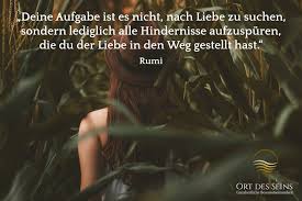 Deine Aufgabe Ist Es Nicht Nach Liebe Zu Suchen Sondern Lediglich Alle Hindernisse Aufzuspuren Die Du Der Liebe In Den Weg Ge Zitate Rumi Zitate Weisheiten