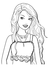 Desenho de barbie sereia para colorir, pintar e imprimir. Desenhos Para Colorir Desenhos Para Pintar Da Barbie Colorir Barbie Desenhos Para Colorir Barbie Barbie Desenho