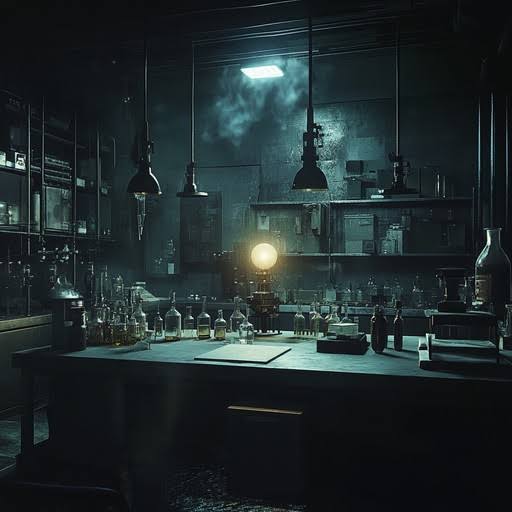 Download Mysterious laboratory interior Image - Laboratory, Mysterious, Dimly | StockCake
