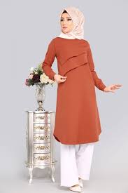 Yeni Urun Verev Pileli Tunik Kiremit Urun Kodu Msm527 59 90 Tl Blouse Casual Fashion Dress Patterns Modest Dresses