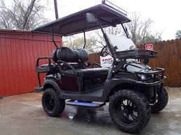 All Black Vampire Edition Phantom Club Car Precedent 48v Electric Golf Cart Top Of The Line Intelligent Cart Series In 2020 Electric Golf Cart Golf Carts Black Vampire