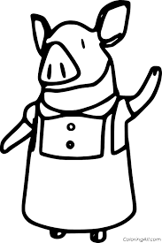 Currently more than 61 000 drawings. Olivia Pig Coloring Pages Coloringall