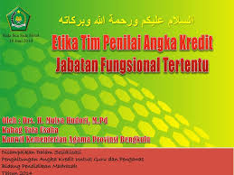 We did not find results for: Ppt Etika Tim Penilai Angka Kredit Jabatan Fungsional Tertentu Powerpoint Presentation Id 3840038
