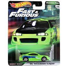 Hot Wheels Fast And Furious Premium Original Fast 2 5 95 Mitsubishi Eclipse Toy Marvel Funko Hasbro Star Mitsubishi Eclipse Hot Wheels Hot Wheels Toys