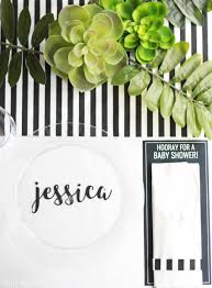 I concur, we had a babyq for my first, it was so fun. Black And White Baby Shower Decoration Ideas Pretty Providence