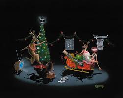 Michael Godard Happy Art Godard Art Olive The Other Reindeer