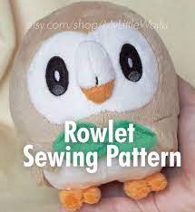 Diy Rowlet Plush Sewing Pattern Eye Embroidery Files Etsy In 2021 Sewing For Beginners Plushies Diy Sewing Patterns