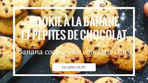 Cookie A La Banane Et Pepites De Chocolat Youtube