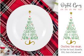 Download We Wish You A Merry Christmas Tree Graphic By Digital Gems Creative Fabrica SVG Cut Files