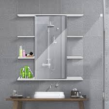 J'espère que l'article que nous vous présentons peut. Insma Meuble De Salle De Bain Mural 60cm Porte Magnetique Avec Mirroir 9 Espaces Cabinet Armoire De Toilette Rangement Wc Achat Vente Armoire De Toilette Armoire De Toilette Cdiscount