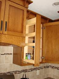Quartersawn Oak Upper Cabinet Pull Out Spice Rack Pull Out Spice Rack Upper Cabinets Kitchen Design