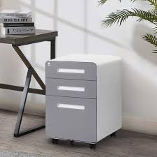 Get free shipping on qualified metal, locking file cabinets or buy online pick up in store today in the furniture department. Buy 3 Drawer Mobile File Cabinet With Lock Under Desk Office Drawers Metal Locking Filing Cabinet For Legal Letter Files Anti Tilt Design Office Rolling File Cabinet Fully Assembled Gray Online In Vietnam